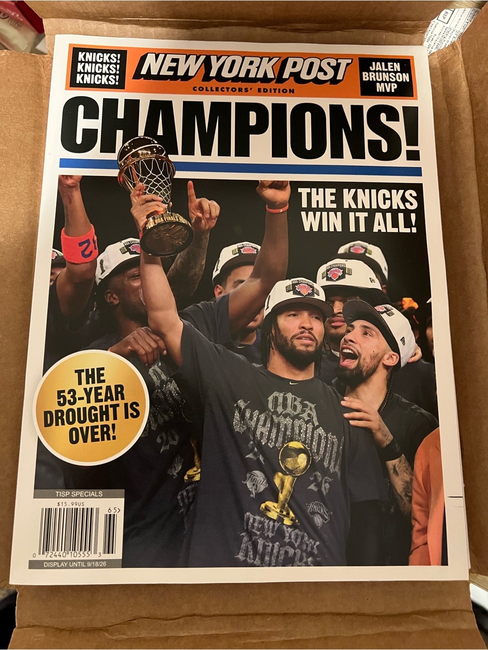 New York Post Knicks Full magazine